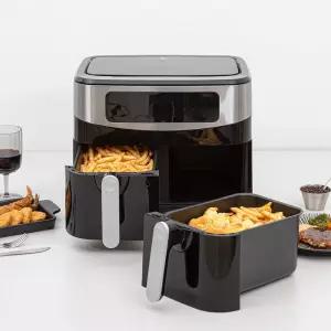 BL 컴퍼니 듀얼에어프라이어 9L (4.5L x 4.5L) 디지털방식/전기튀김기/가정용튀김기