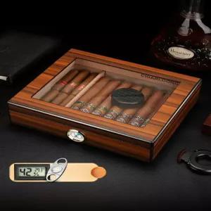 시가 담배 케이스 디럭스 선물용 수납함 보습 밀폐 보관함