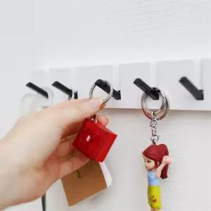 현관문 냉장고옆 소품정리 자석 후크행거 모자 벽걸이 공간활용 열쇠 가방