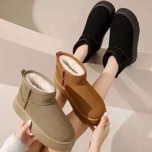 스웨이드 여성 털부츠 방한부츠 WFGOO41