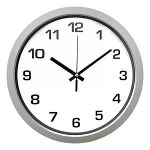 GB8092 무소음 벽시계 실버 28cm 제조한국 벽시계 인테리어시계 무소음벽시계 집들이시계