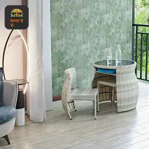 라탄 테이블 세트