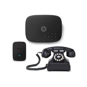 [미국배송] 우마 텔로 에어 2 레트로 케틀 전화 번들 포함. 로터리에서 영감을 받은 핸드셋. 무료 홈 서비스 세금 및 수수료만 납부 가능. 전국 무제한 통화. 모바일 앱으로 이동 중에도 통화