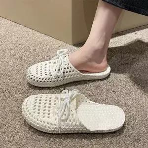 여행용 EVA 여성 슬리퍼 뮬 휴가용 WFGS3ZV