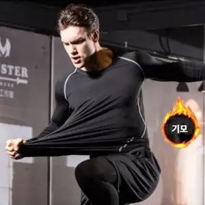 이너웨어 기모안감 트레이닝상의 내복 헬스복 (WFJSPE8)