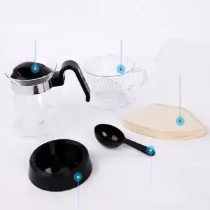 고품질 드리퍼 핸드 커피 드립 핸드블로운 1~3인용 400ml 드립퍼 (WFK6IBG)