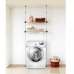 세탁기 2단선반 행거 고정식옷걸이 602행거 W4CE380