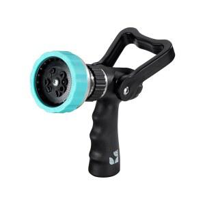 청소, 급수 시설 및 야드, 세탁 자동차 가축을 위한 뉴잉글랜드 정원 도구의 레버 제어 편안한 그립이 포함된 헤비 듀티 메탈 10 패턴 소방관 호스 노즐 500003