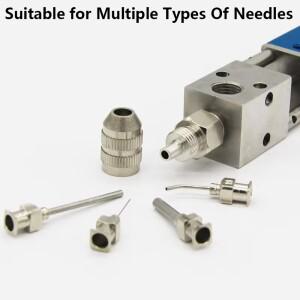 루미식 공압 UV 디스펜싱 골무 타입 마이크로미터 밸브 정밀