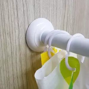 고품질 코너형 샤워 커튼봉 욕실 샤워봉 방수 공간 정리봉 (WFK6NTM)