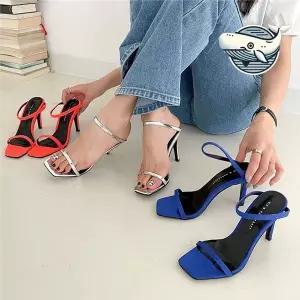 비비드 스트랩 뮬 하이힐 10cm 파티룩 WFH1AFF