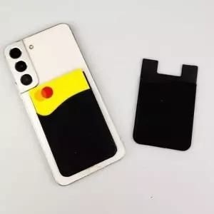 부착형 휴대폰 카드 지갑 블랙 스마트폰 카드 포켓 (WFK9A9I)