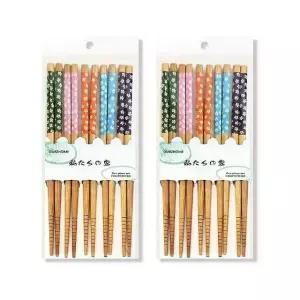 5P 고급 젓가락 블러썸 세트 2세트 대나무 일본식 (WFK9169)