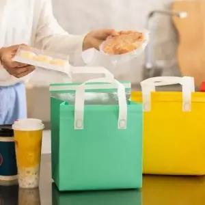 부직포 휴대용 런치박스 보온보냉 도시락가방 보냉백 (WFK92MX)