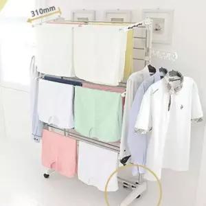 편리한빨랫대 스텐건조대 베란다 편리한 실내용 옷말리기 고급형 (WFK9KLG)