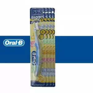 오랄비 유아칫솔 아기칫솔 1단계 4개 W8E05DF