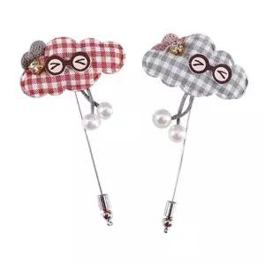 체크구름 부토니에 WDD79F9