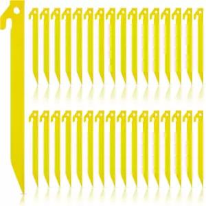 디킨 플라스틱 텐트 스테이킹 9인치 헤비 듀티 페그 스파이크 후크 여름 해변 정원 장식 캠핑 야외 잔디