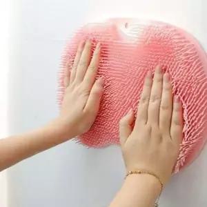 발 세척 실리콘 닦이 핑크 발욕기 풋 클렌징 브러쉬 세정용품 (WFKA837)