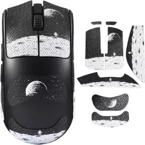 바이퍼 V3 프로 마우스 그립 테이프 스티커 - 미끄럼방지 피부 프리컷 땀방지 게임 악세사리(지구 패턴)