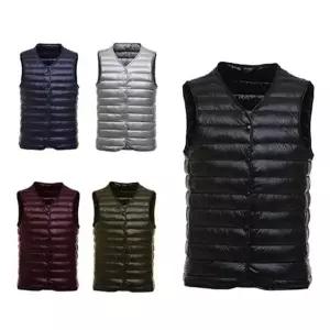 남성 경량 오리털 겨울 패딩 패딩조끼 다운 조끼 (WFKA9CS)