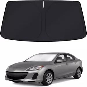2010-2013 마쓰다 3 윈도우 액세서리 그늘막을 위한 KUST 윈드실드 햇빛 가리개 접이식 블록 자외선