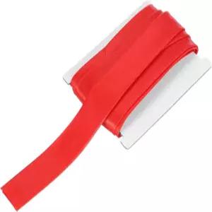 메카닉시티 재봉용 더블 폴드 바이어스 테이프 1인치 x 6야드 새틴 프리폴드 연속 바인딩 시밍 퀼팅 헤밍