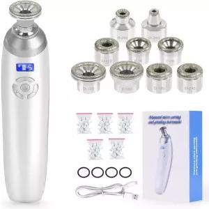 뷰티 스타 업그레이드된 무선 다이아몬드 마이크로 더마브레이션 머신 얼굴 피부 관리를 위한 휴대용