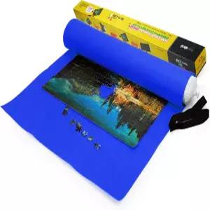 라비버트 3000 조각 직소 퍼즐 매트 롤업 휴대용 보드 간편한 운반 및 보관을 위한 자이언트 펠트 긴 상자