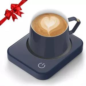 안방린 커피 머그 워머 책상용 스마트 컵 3가지 온도 조절 및 자동 차단 양초 우유 차 음료용 전기