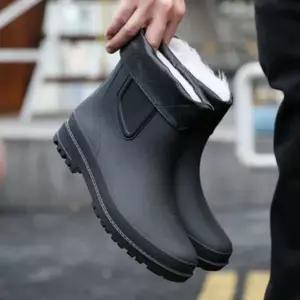 [하프클럽/]방한부츠 레인부츠 털신발 남성장화 방한화 털부츠 낚시신발