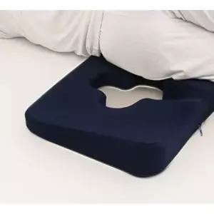 최적화 욕창방지방석 여름용 꼬리뼈 통풍 시트 노인 간병 네이비블루대나무숯스타일커버포함