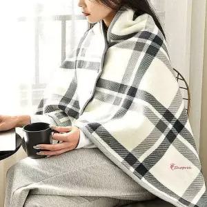 두꺼운 담요 차량용 극세사 융털 망토 무릎tuv726