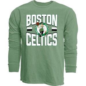 블루 84 nba 유니 -어른 공식 라이선스 긴팔 티셔츠 링스펀 볼드 팀 컬러