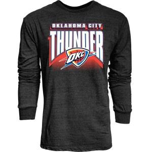 블루 84 nba 유니 -어덜트 공식 라이선스 트라이 블렌드 긴팔 티셔츠 스타터 블랙