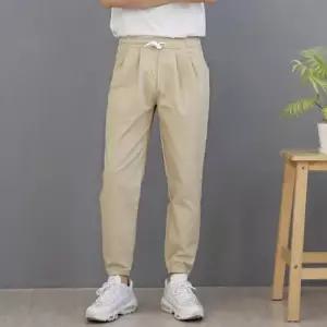 남성 여름 린넨 면바지 빅사이즈 밴딩 조거팬츠 WFIKYWD