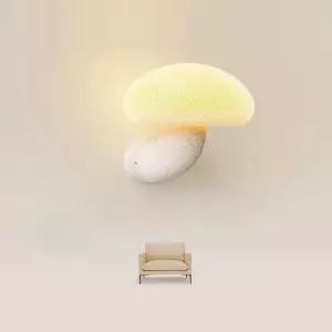 감성 인테리어 액자 빈티지 화분 디자인 꽃병 포인터 프랑스 스타일 크림색 버섯 모양 벽등방 침대 옆 장식