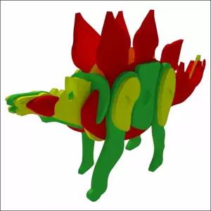 EVA 대형 공룡 만들기 스테고사우루스 입체 공룡모형 소프트 퍼즐 조립 DIY 과학수업