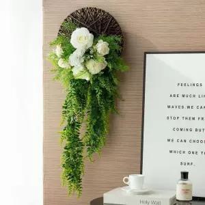 감성 인테리어 액자 빈티지 화분 디자인 꽃병 포인터 북유럽 스타일 드릴 작업이 필요 없는 벽걸이형 인조