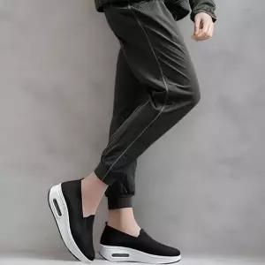 [다잇템] 여성 푹신 통굽 미니멀리즘 5색 키높이 슬립온