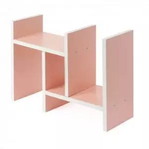 책상위수납 견고한책상위책장 책상위 선반 핑크
