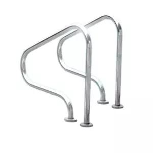 수영장 난간 두꺼운 스테인레스 손잡이 레일 사다리 계단 양면 안전바 야외 간이