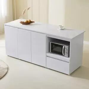 [보루네오하우스]보루네오 엘리브 모아 1800 홈바 주방 수납장 hs064