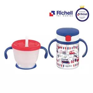 [리첼]릿첼 AQ 빨대컵세트 네이비블루