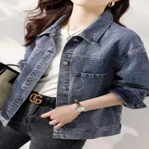 [플로렌] 코델리아 솔리드 데님 자켓