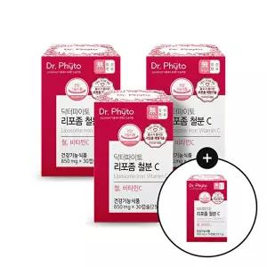 [닥터파이토][J]닥터파이토 리포좀 철분C 철분 비타민C 어린이 여성 임산부 철분제 영양제 4박스