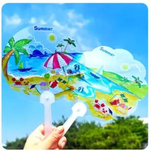 어린이집 여름미술활동 부채꾸미기 단체수업 부채만들기키트 흥미유발