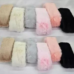 [하프클럽/]남성 여성 겨울 미니  목도리 밍크 퍼 머플러