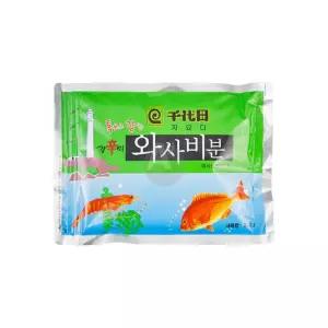 천우식품 지요다 강신미 와사비분 90프로 200g 겨자 분말/스시 고기 횟집 일식 와사비 가루 고추냉이 파우