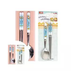 ( )어린이수저세트 인디블루 컬러수저 키즈식기